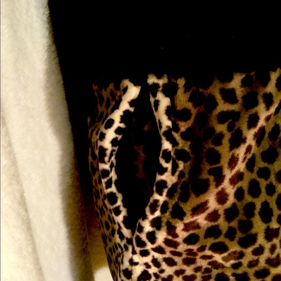 NEW LEOPARD PLUSH VELVET MINI DRESS - Picture 3 of 5